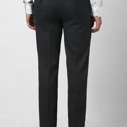 Van Heusen Men Slim Fit Textured Formal Trousers image 2