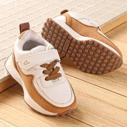 Babyoye Sneakers with Velcro Closure -Light Brown-picture-22