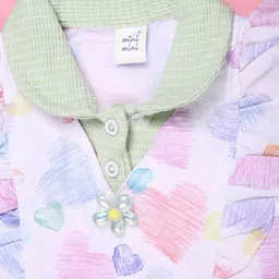 V-Mart Girls Printed Tunic with Pyjamas image 4