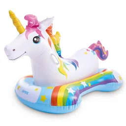 Intex Inflatable Magical Unicorn Ride-On Water Pool Floater For Kids  Multicolor image 2