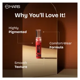 MARS Matte Muse Mousse Lipstick (3ml) (16-Chic Beauty) with Doe-Foot Applicator image 2