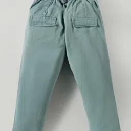 ToffyHouse Cotton Woven Full Sleeves Floral Printed Shirt & Pant Set With Bow & Suspender - Teal Blue image 5