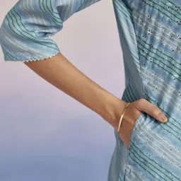 Jaipur Kurti Blue Printed Straight Kurta image 5