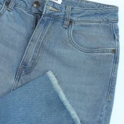 U.S. Polo Assn. Blue Cotton Straight Fit High Rise Jeans image 5