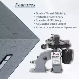 Smart Pack Double Thread/Chain Stitch Bag Closer Sewing Machine image 3