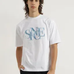 United Colors Of Benetton White Cotton Oversized Printed T-Shirt-picture-27