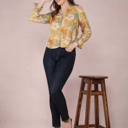 Crimsoune Club Navy Cotton High Rise Jeans image 5