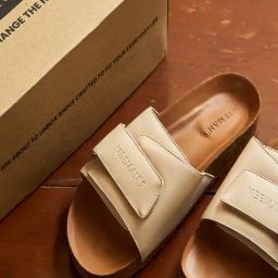 Neemans Men's Cork Beige Slides-picture-36
