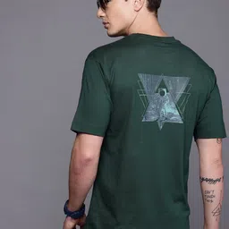 Allen Solly Men Printed Pure Cotton Relaxed Fit T-shirt-picture-21