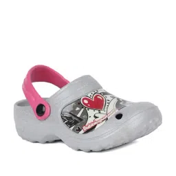 Bubblegummers by Bata Kids Grey Sling Back Clogs-picture-28