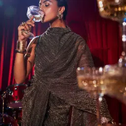 House of Fett Royale Draped Gown image 4