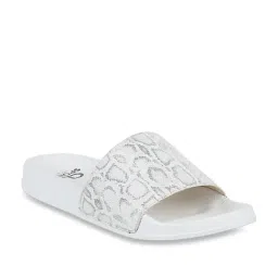 CL Sports by Carlton London Women's White Slides-image-2