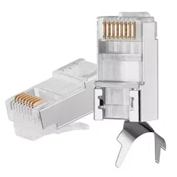 FEDUS RJ45 Cat7 & Cat6A Crimping Connectors Plug ‎Silver (Pack of 40 Pcs)-picture-21