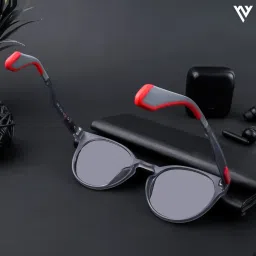 Voyage Black Round Polarised and UV Protected Lens Unisex Sunglasses image 5