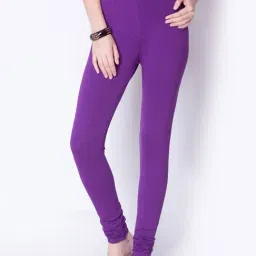 Dollar Missy Purple Cotton Leggings-picture-31