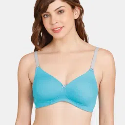 Rosaline by Zivame Blue Non-Wired T-Shirt Bra-picture-34