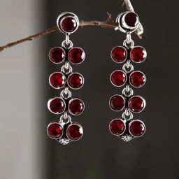 Imli Street Red Dangler Earrings-picture-22