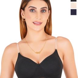 Liigne Pack Of 3 Full Coverage Lightly Padded T-shirt Bra-picture-4