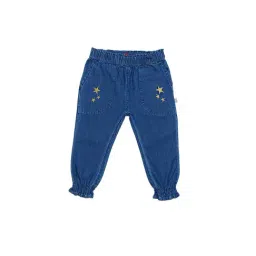 H by Hamleys Infants Girls Blue Embroidery Jeans-picture-33
