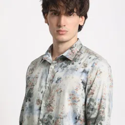 The Bear House Multicolored Cotton Slim Fit Printed Shirt image 5