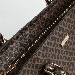 Code by Lifestyle Coffee Brown Printed Tote image 5