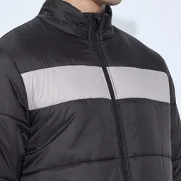 Peregrine by Pantaloons Men Striped Bomber Jacket image 5