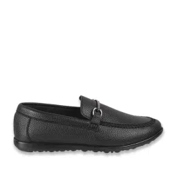 Walkway Men's Black Casual Loafers-picture-41