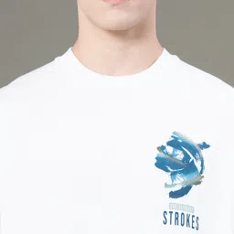 Red Tape White Baggy Fit Printed Sweatshirt image 5