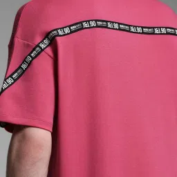 Jack & Jones Pink Cotton Loose fit Printed T-Shirts image 5