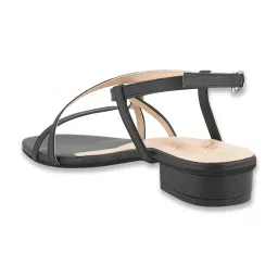 Shoetopia Kids Black Cross Strap Sandals image 5
