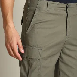 Dockers Olive Regular Fit Cargo Shorts image 5