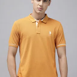 U.S. Polo Assn. Pure Cotton Slim Fit Polo Collar T-shirt image 1