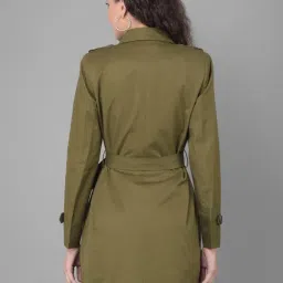 Crimsoune Club Olive Regular Fit Trench Coat image 2