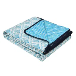 JaipurFabric Firozi Mulmul Cotton 180 TC Ethnic Royal Reversible Single Bed Dohar image 5