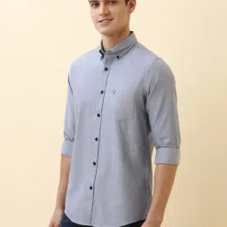 Allen Solly Blue Slim Fit Shirt image 3
