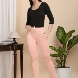 Sweet Dreams Pink Regular Fit Solid Trackpants image 4