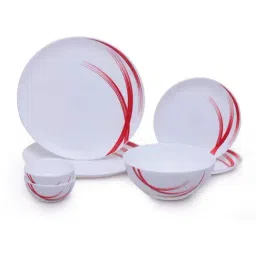 Larah by Borosil Moon Series White Opalware 7 Pieces Dinner Set-picture-10