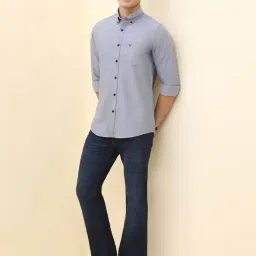 Allen Solly Blue Slim Fit Shirt image 5