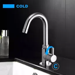 fastgear GENERIC Turbo Sink Tap Brass Chrome Finish Silver, FG1010 image 5