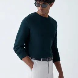 WES Formals by Westside Green Knitted Slim-Fit Sweater-picture-44