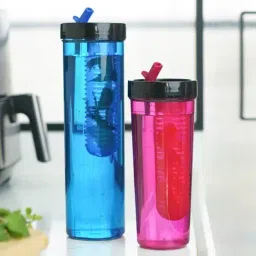 SCL Steelo Orange Plastic Sipper Infuser Bottle (700 ml)-picture-23