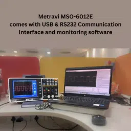 Metravi Mixed Signal Oscilloscope with Logic Analyser 100 MHz Black & White, MSO-6102E image 3