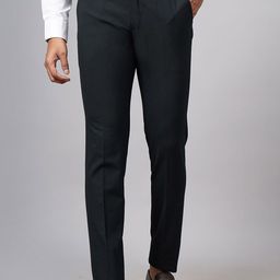 JADE BLUE Men Mid-Rise Slim Fit Formal Trousers-picture-47