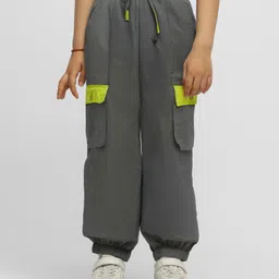 Somersault Cotton Colour Blocked Pant - Grey-picture-21