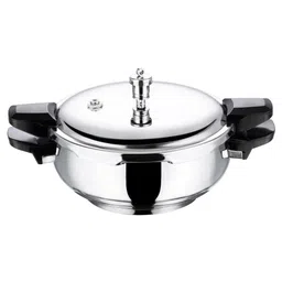 Vinod 18/8 Stainless Steel Magic Pressure Cooker - 3.5 Ltrs with Strainer & Glass Lid (Induction Friendly) image 2