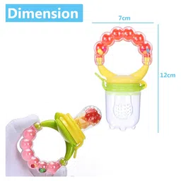 Joy Buzz Rattle style Food & Fruit Nibbler Cum Pacifier  - Purple image 3