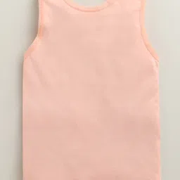BUMZEE Cotton Knit Pack Of 3 Sleeveless Berry Printed Slips - Peach & Mint Green image 4