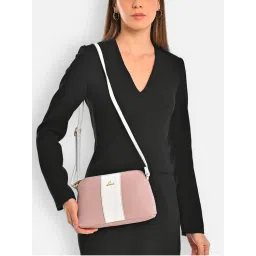 Lavie Womens Pink Colorblock Dm Sling Bag (S)-image-21