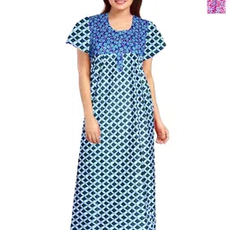 PR PINK ROYAL Printed Maxi Nightdress-image-58