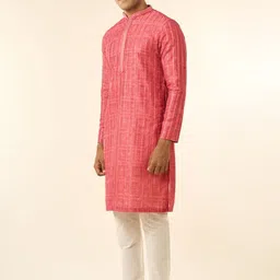 Diwas by Manyavar Men Ethnic Motifs Printed Kurta with Pyjamas image 4